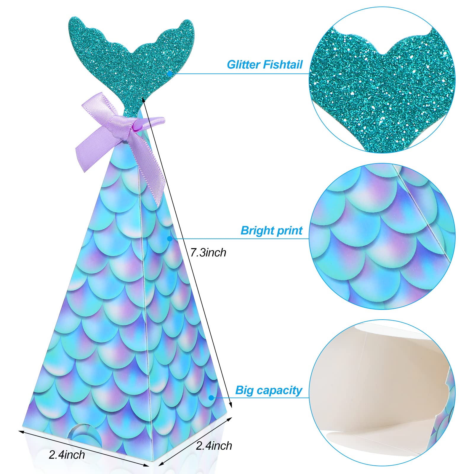 Mermaid Party Favors Boxes – Perfect for Under-the-Sea Celebrations
