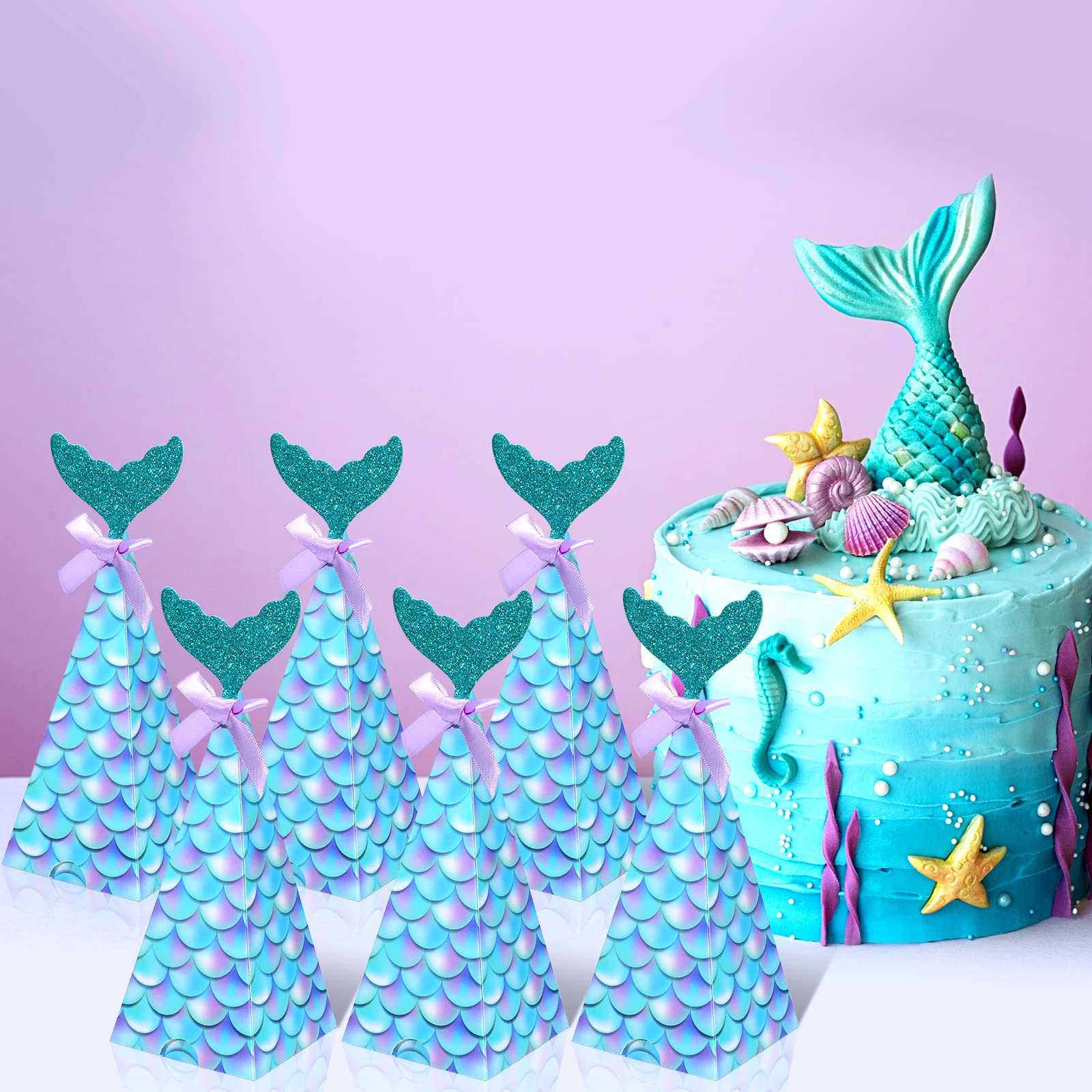 Mermaid Party Favors Boxes – Perfect for Under-the-Sea Celebrations