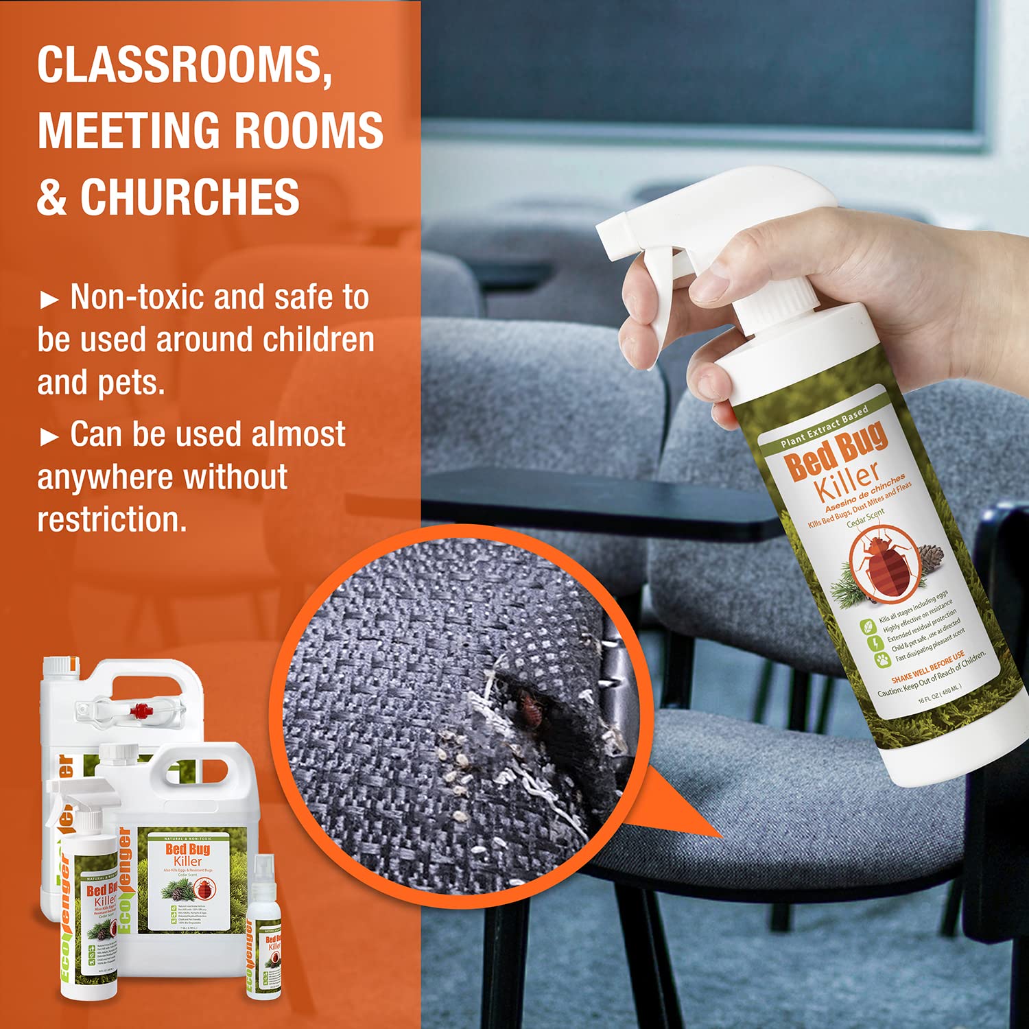 EcoRaider Natural Bed Bug Killer with ULV Sprayer