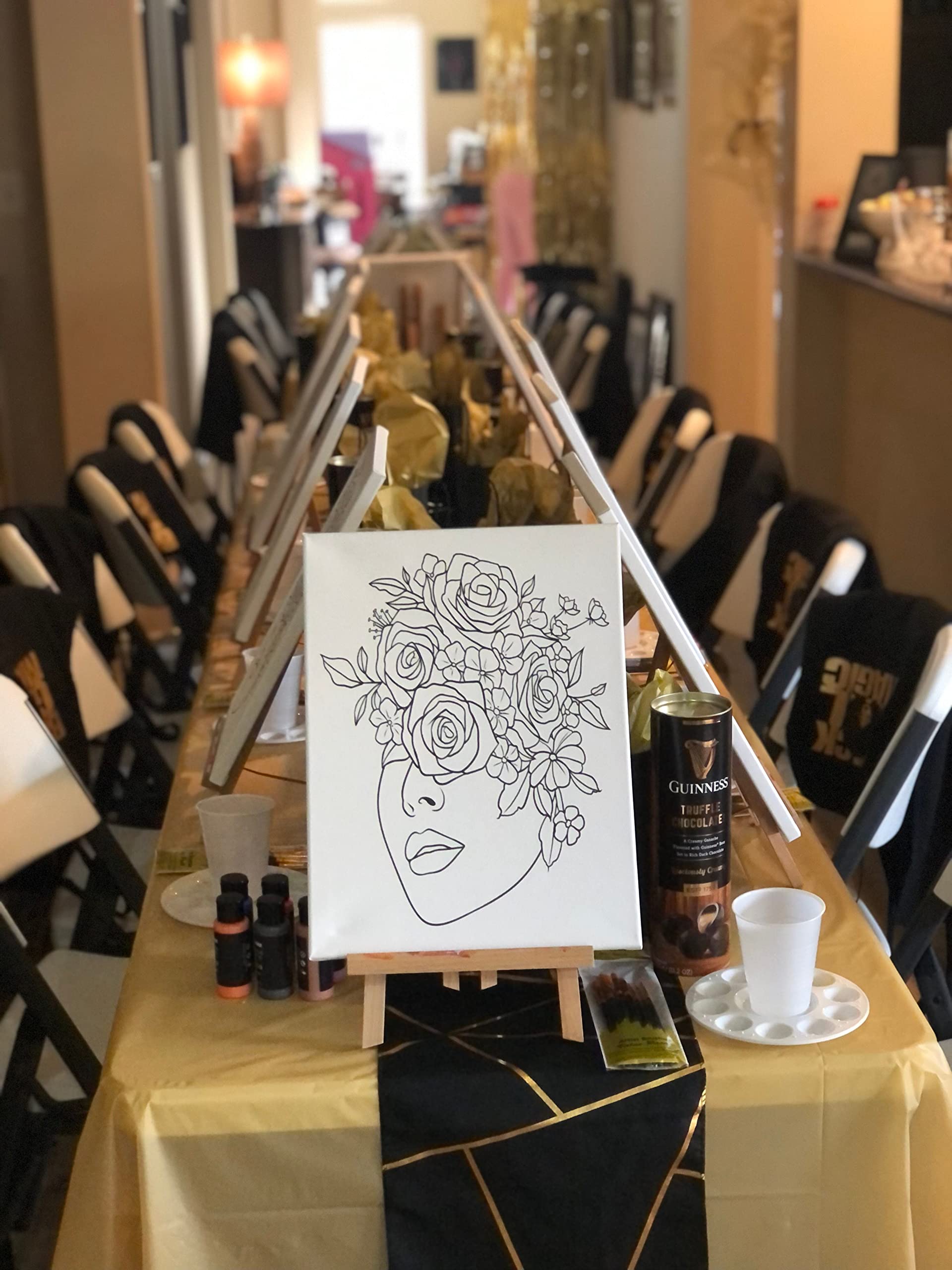 Essenburg Flower Lady Paint Kit | Perfect for Sip & Paint