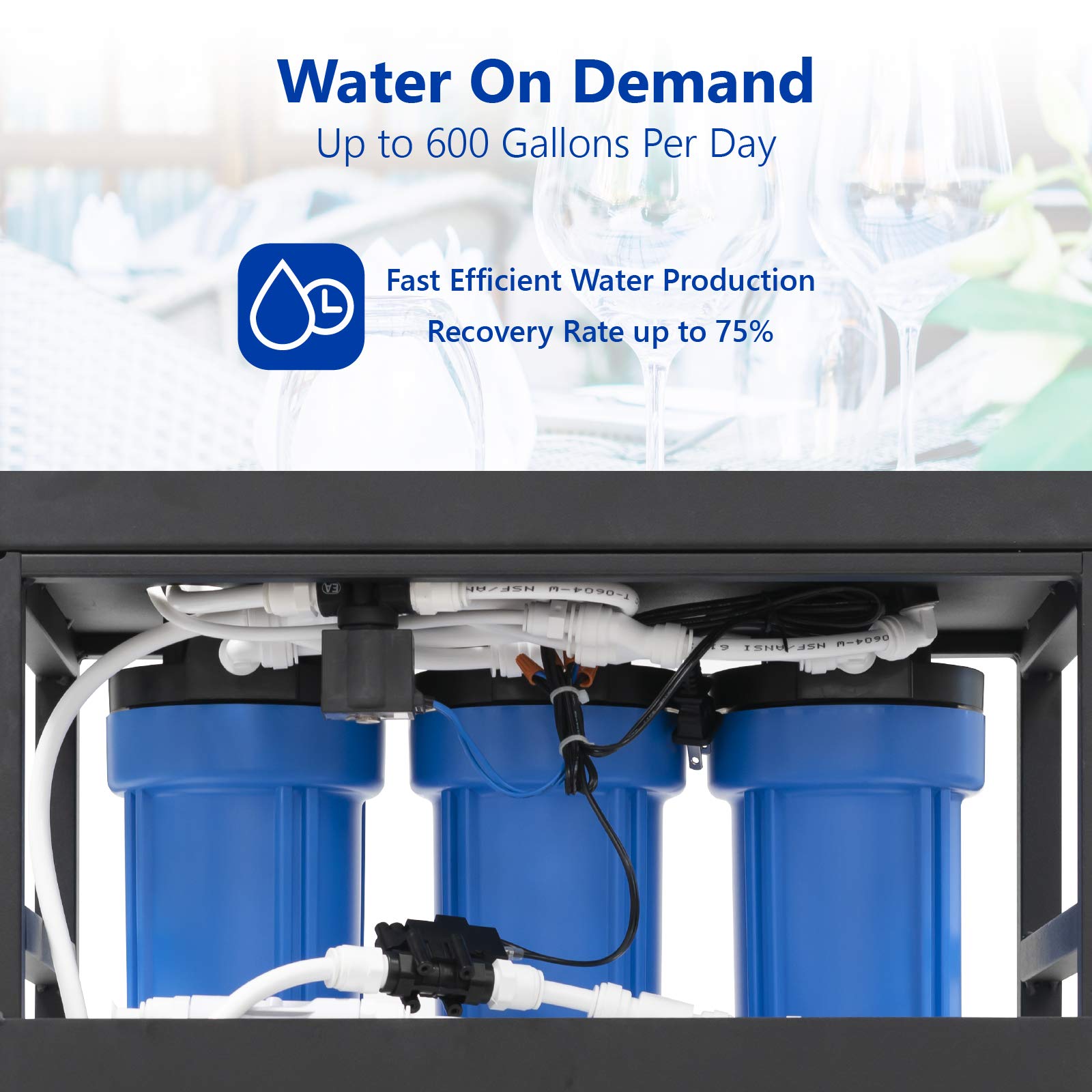 Express Water 600 GPD Commercial RO System – High Capacity Filtration