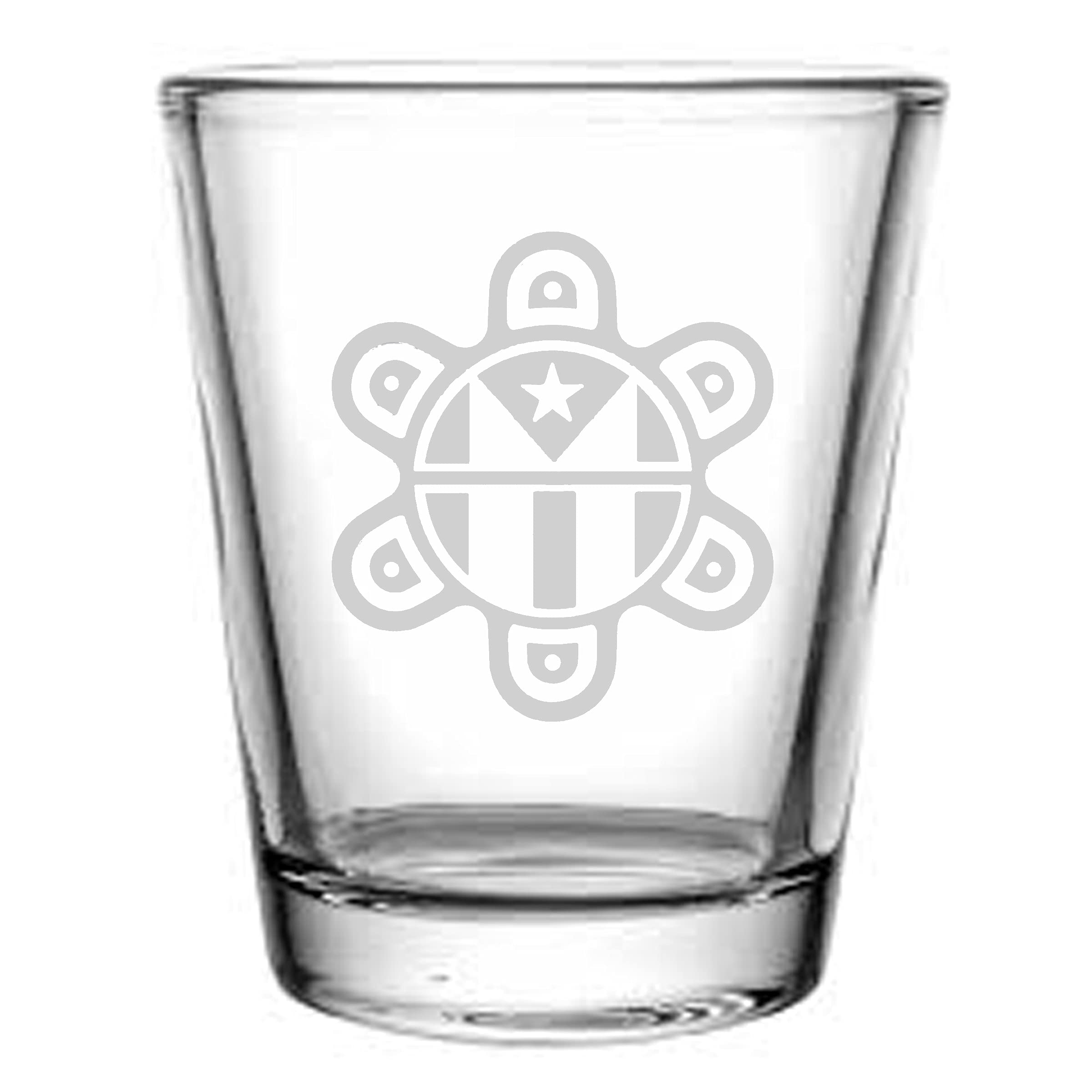 Puerto Rico Rocks Glasses Puerto Rico Shot Glass Gift Set of 4 Engraved Puerto Rican Designs