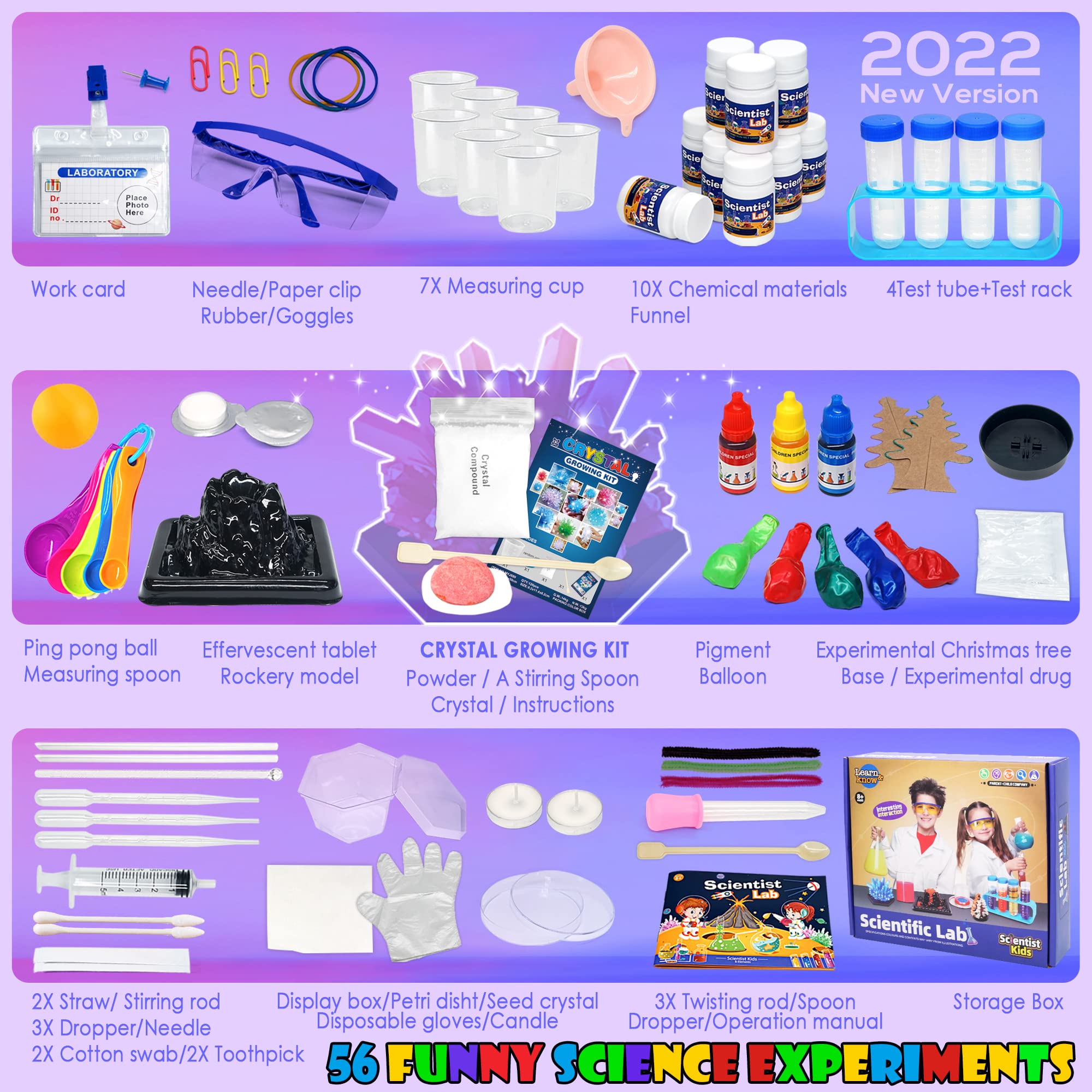 STEM Science Kits for Kids with 56 Experiments | Educational Chemistry Toys