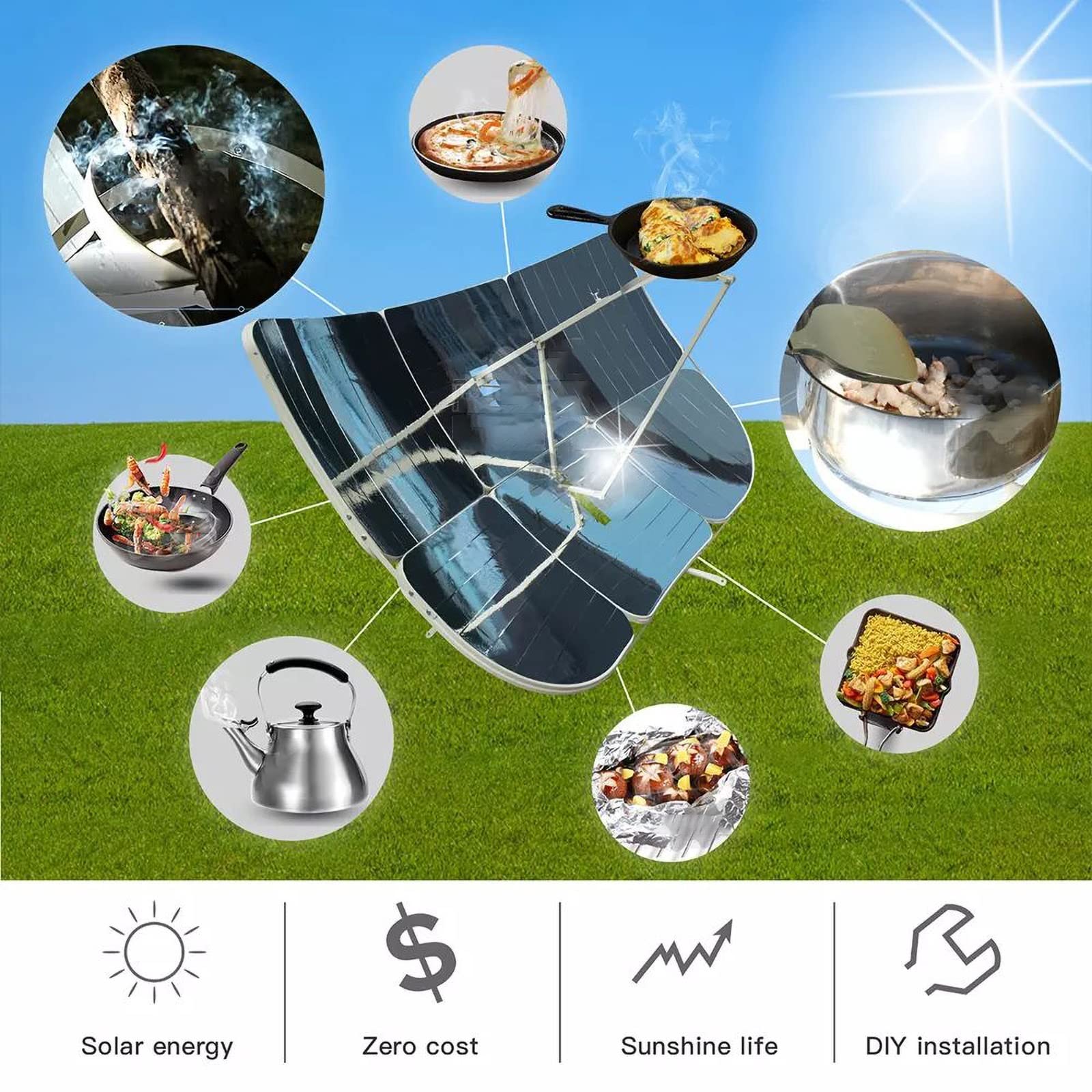 Solar Cooker Shopee YAMO DUDO Solar Oven – 2500W Portable Cooker